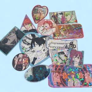 Anime Character Sticker Set